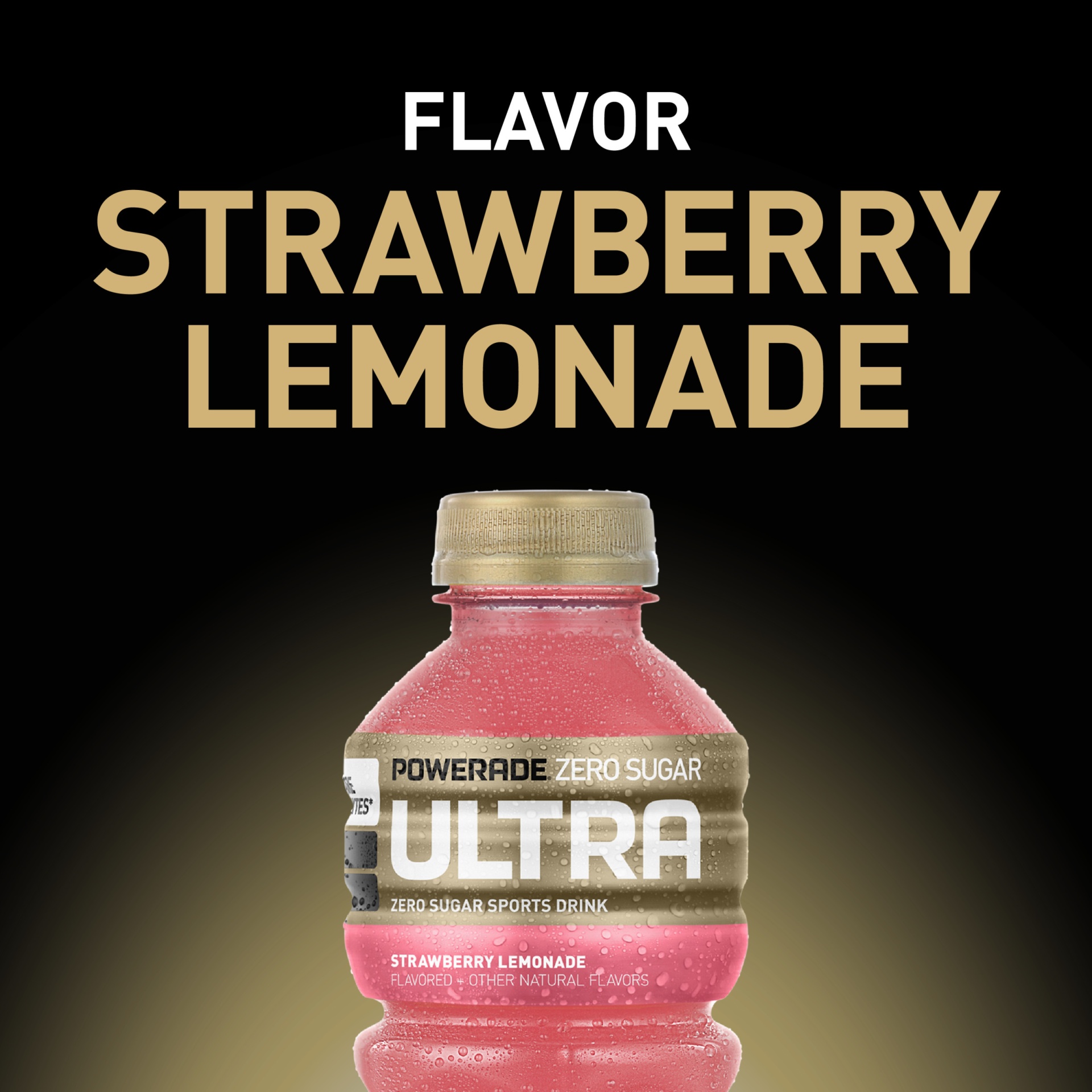 slide 3 of 7, Powerade Ultra Zero Sugar Strawberry Lemonade Sports Drink 20 fl oz Bottle, 20 fl oz