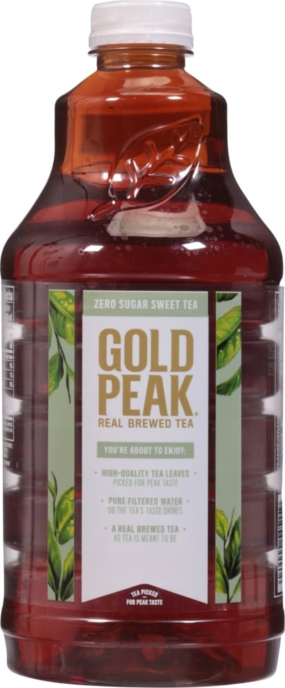 slide 3 of 3, Gold Peak Zero Sugar Sweet Tea Bottle, 59 fl oz, 59 oz
