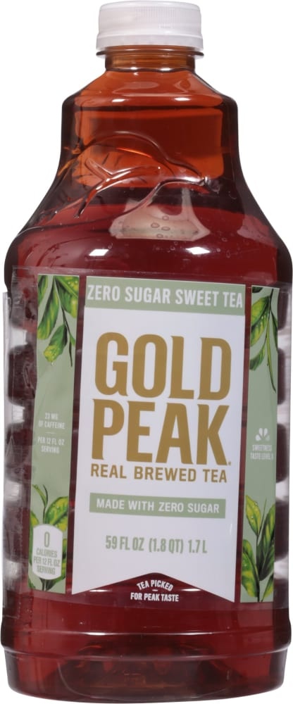 slide 2 of 3, Gold Peak Zero Sugar Sweet Tea Bottle, 59 fl oz, 59 oz