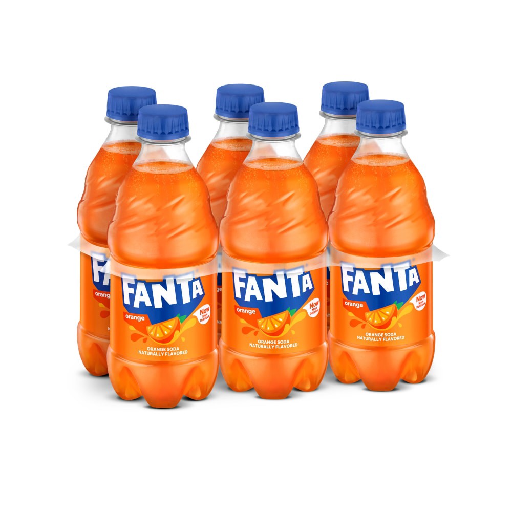 slide 4 of 4, Fanta Orange Soda Bottles, 12 fl oz, 6 Pack, 6 ct; 12 oz