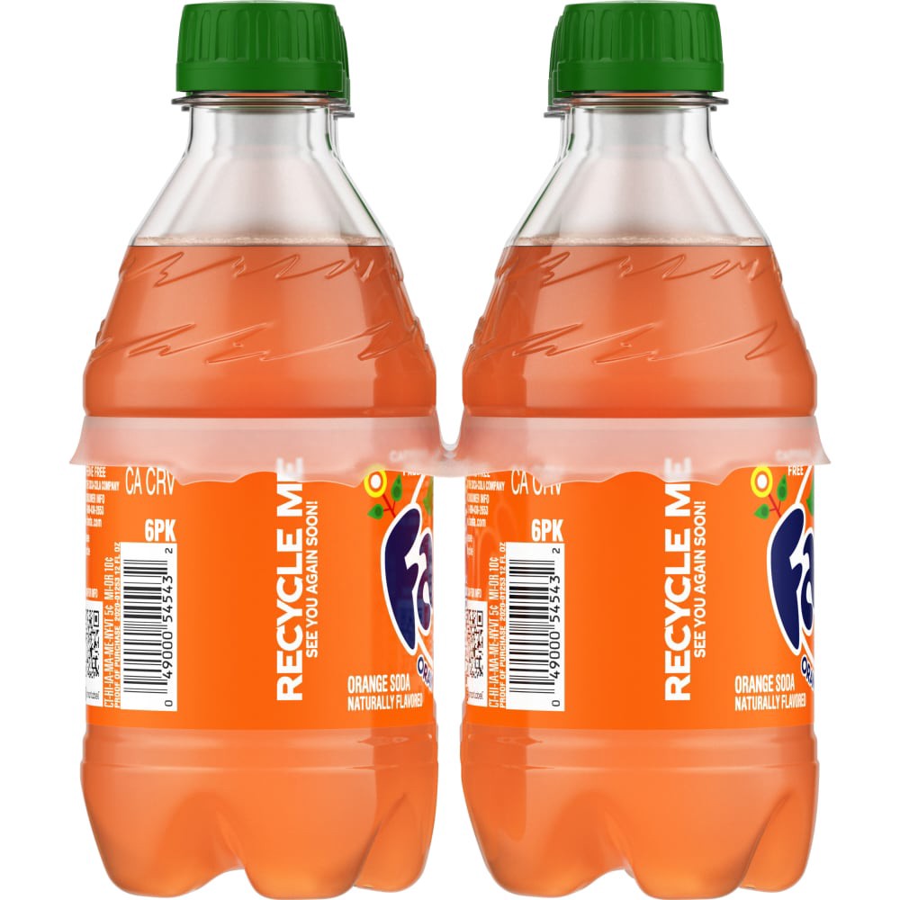 slide 3 of 4, Fanta Orange Soda Bottles, 12 fl oz, 6 Pack, 6 ct; 12 oz