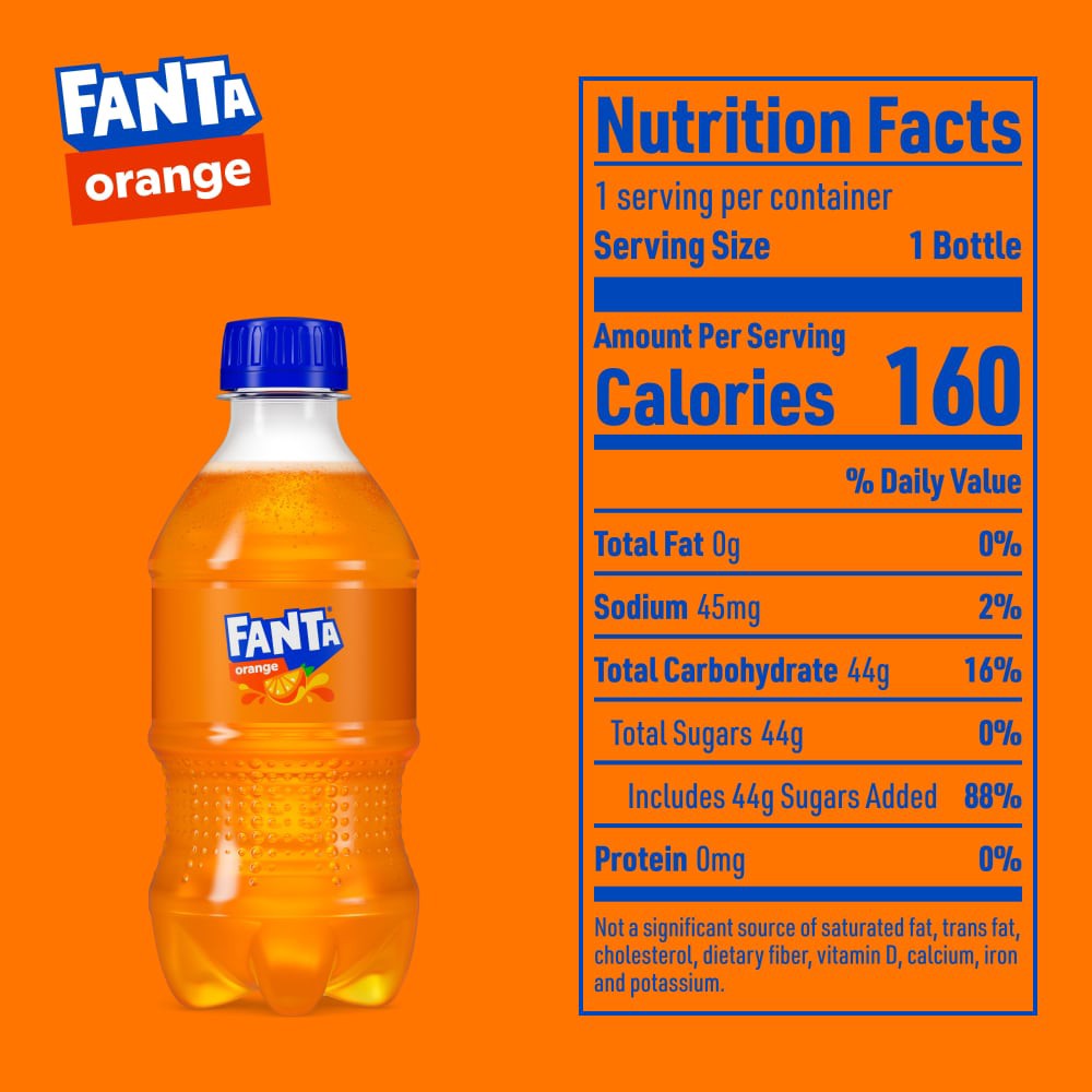 slide 3 of 6, Fanta Orange Soda Bottles, 12 fl oz, 6 Pack, 6 ct; 12 oz