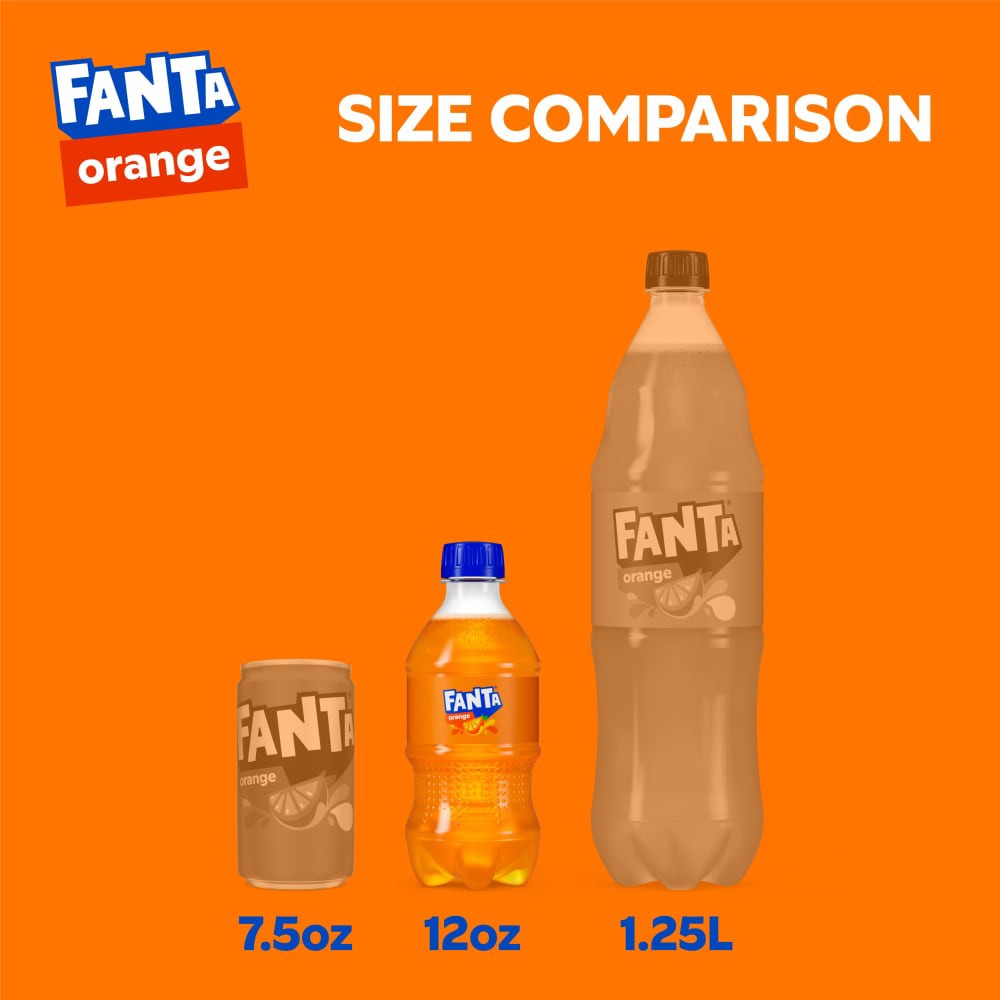 slide 2 of 6, Fanta Orange Soda Bottles, 12 fl oz, 6 Pack, 6 ct; 12 oz
