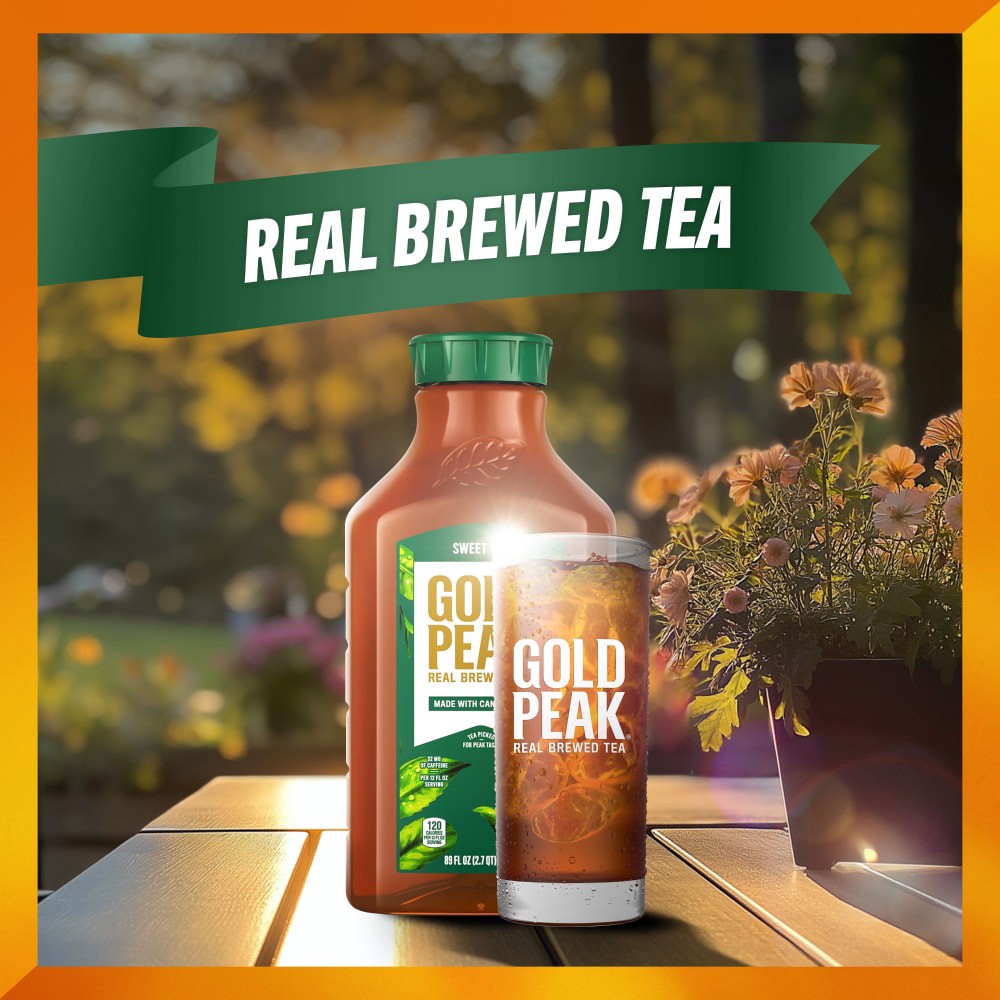 slide 6 of 6, Gold Peak Sweetened Black Tea Bottle, 89 fl oz, 89 fl oz