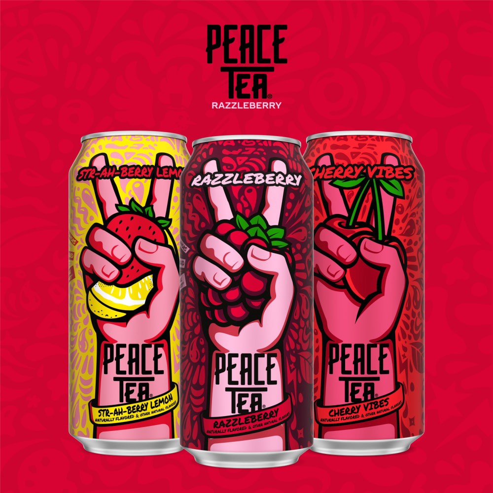 slide 4 of 6, Peace Tea Razzleberry Can, 16 fl oz, 16 fl oz