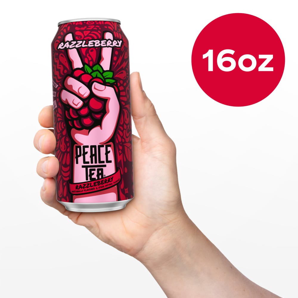 slide 2 of 6, Peace Tea Razzleberry Can, 16 fl oz, 16 fl oz