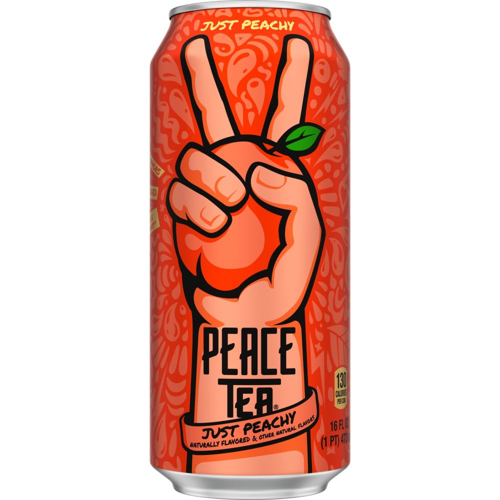 slide 2 of 6, Peace Tea Just Peachy Sweet Tea Drink, 16 fl oz, 16 fl oz