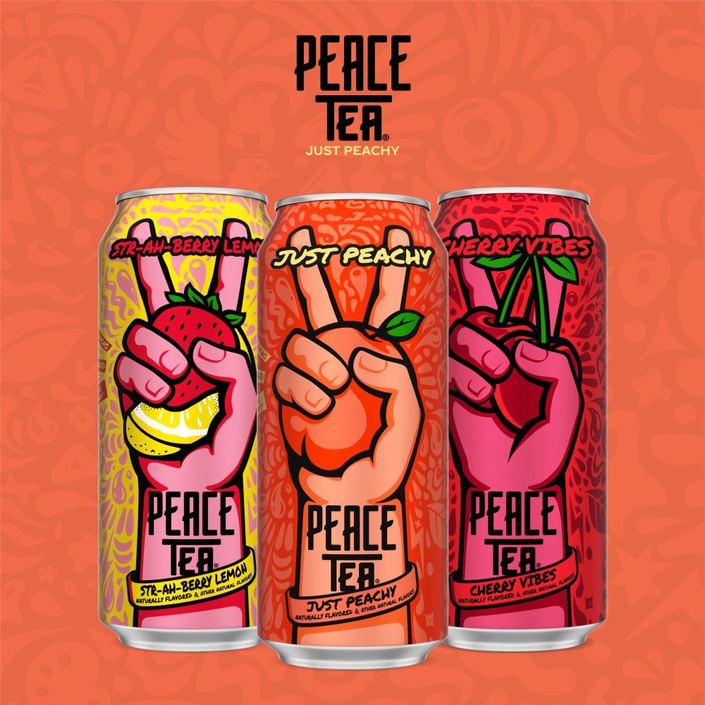 slide 5 of 6, Peace Tea Just Peachy Sweet Tea Drink, 16 fl oz, 16 fl oz
