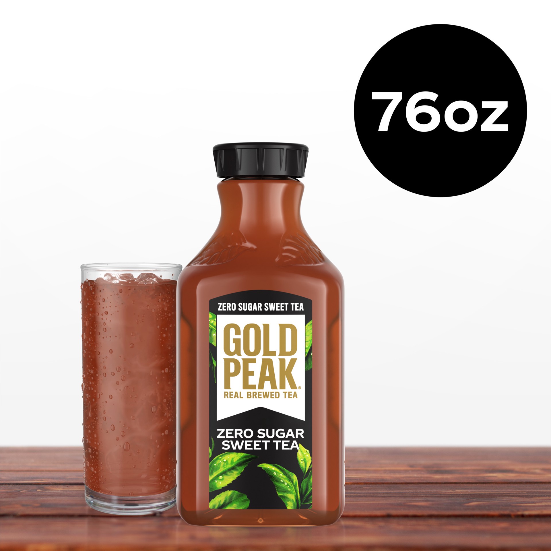 slide 4 of 5, Gold Peak Zero Sugar Sweet Tea Bottle, 76 fl oz, 76 fl oz