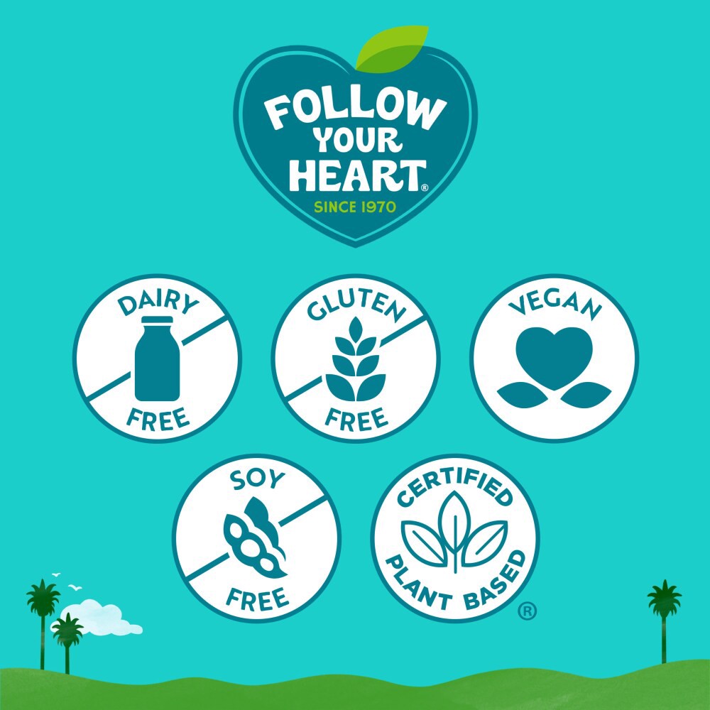 slide 6 of 6, Follow Your Heart Dairy Free Cheese, Shredded Mozzarella Style, Vegan, Gluten Free, 7 OZ Pack?, 7 oz