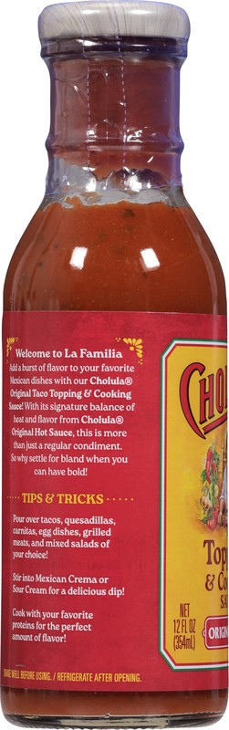slide 5 of 5, Cholula Taco Topping & Cooking Sauce, 12 fl oz, 12 fl oz