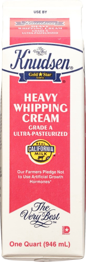 slide 3 of 3, Knudsen Heavy Whipping Cream 1 qt, 1 qt