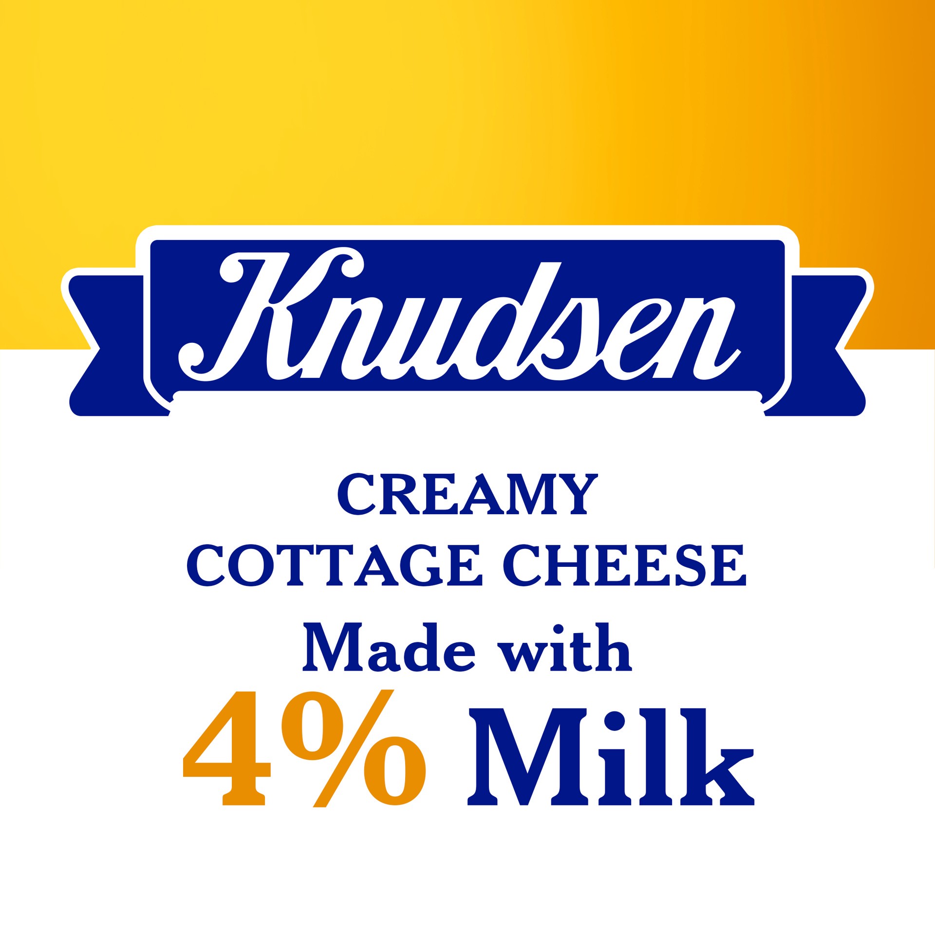 slide 4 of 5, Knudsen Small Curd Cottage Cheese with 4% Milkfat Tub, 16 oz