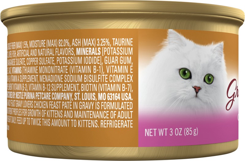 slide 2 of 4, Fancy Feast Purina Fancy Feast Gravy Lovers Chicken Feast Pate in Wet Cat Food Gravy - 3 oz. Can, 3 oz