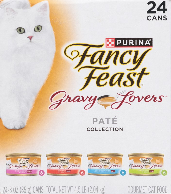 slide 2 of 4, Purina Fancy Feast Gravy Lovers Variety Pack Feast Pate In Wet Cat Food Gravy, 4.5 lb