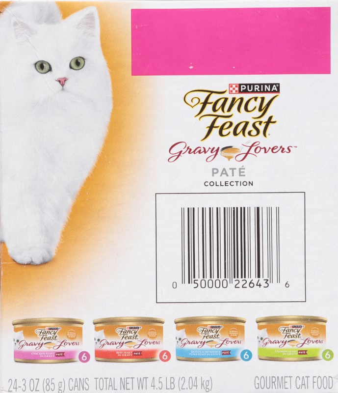 slide 3 of 4, Purina Fancy Feast Gravy Lovers Variety Pack Feast Pate In Wet Cat Food Gravy, 4.5 lb