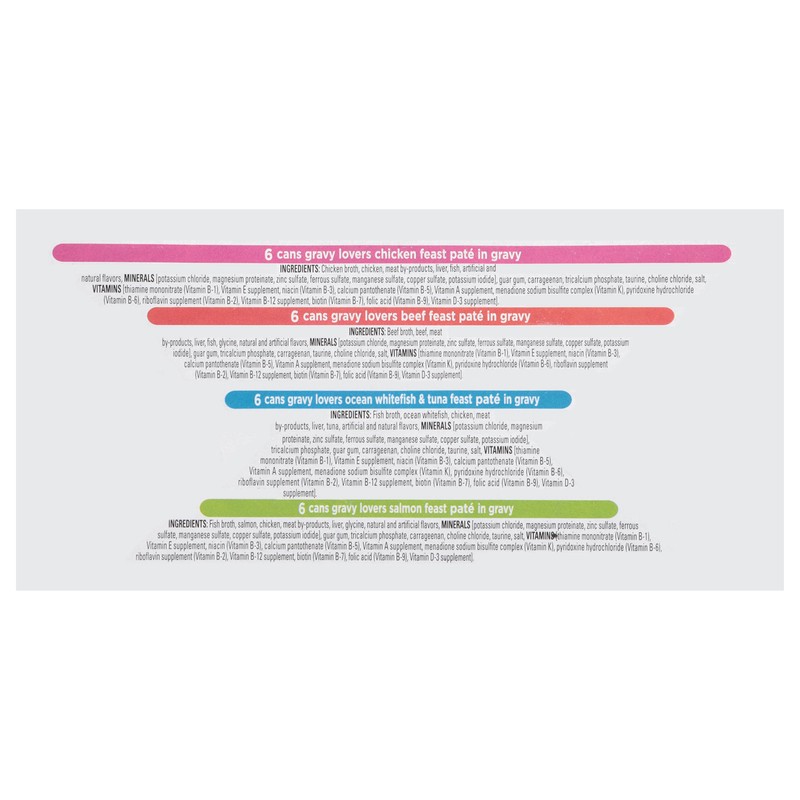 slide 4 of 4, Purina Fancy Feast Gravy Lovers Variety Pack Feast Pate In Wet Cat Food Gravy, 4.5 lb