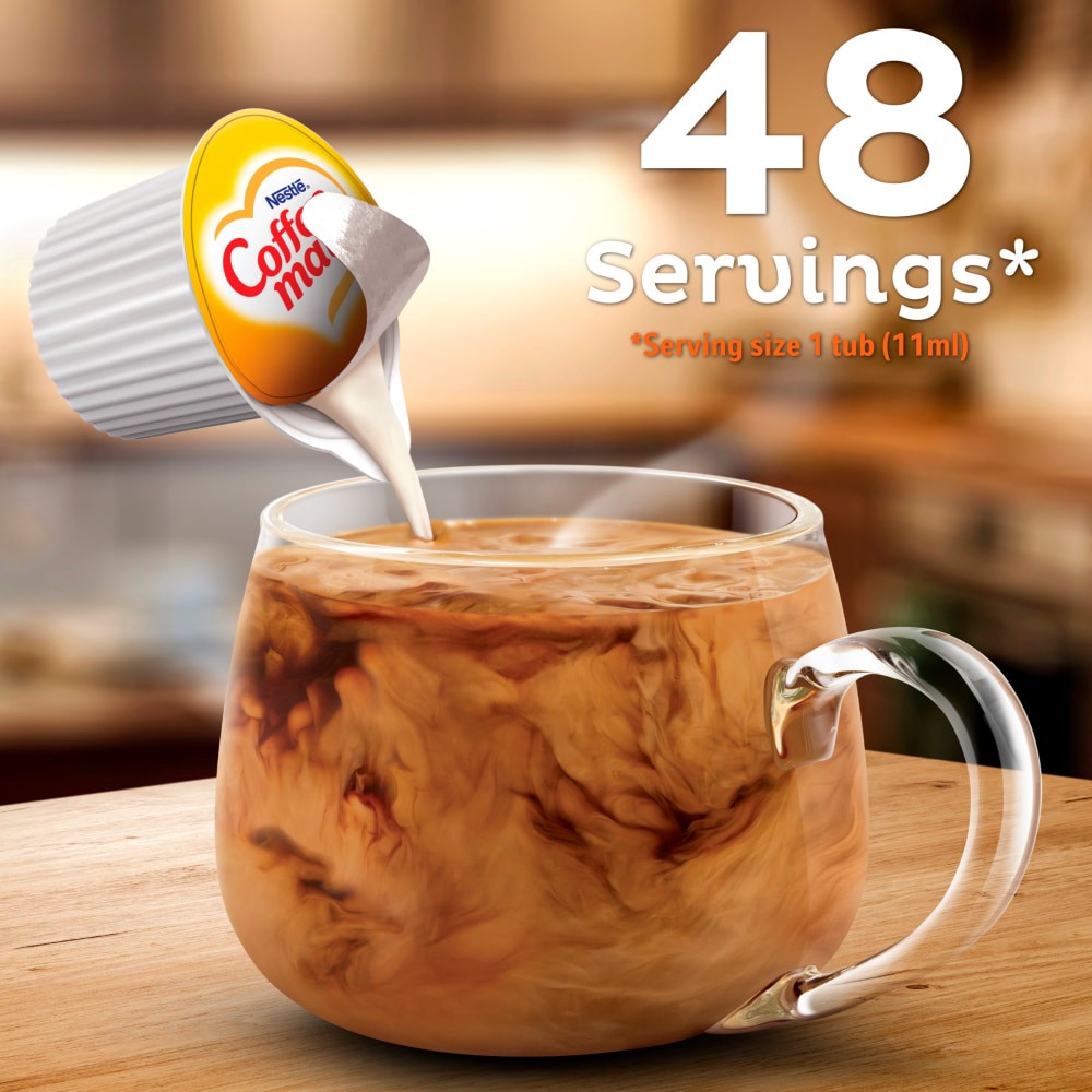 slide 5 of 6, Nestlé Coffee Mate Hazelnut Rich & Smooth Creamer Tubs, 48 ct / 18 fl oz