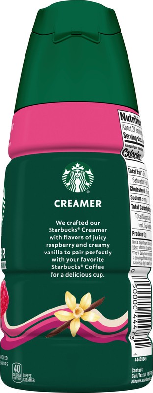 slide 3 of 5, Starbucks Raspberry Vanilla Coffee Creamer, 14 fl oz