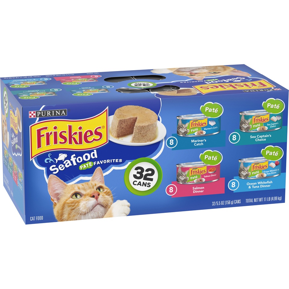 Friskies Purina Friskies Paté Wet Cat Food Seafood Favorites - 5.5oz ...