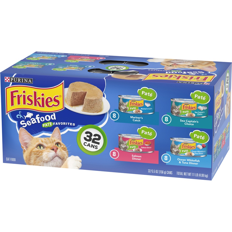 Friskies Purina Friskies Paté Wet Cat Food Seafood Favorites 5.5oz