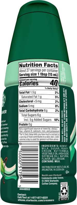 slide 2 of 5, Starbucks Chocolate Java Mint Creamer, 14 fl oz