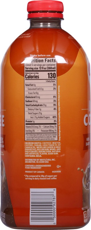 slide 4 of 5, Coffee-Mate Nestle Coffee Mate Caramel Iced Coffee, Non Dairy Coffee Drink 50 fl oz., 50 fl oz