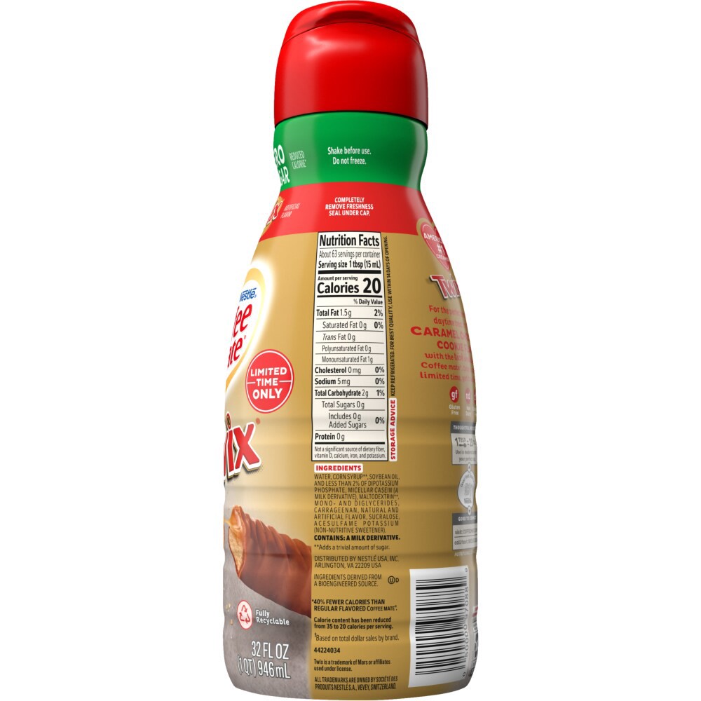 Nestlé CoffeeMate Zero Sugar Twix Coffee Creamer 32 fl oz 32 fl oz Shipt