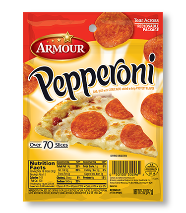 slide 1 of 1, Armour Pepperoni, 5 oz