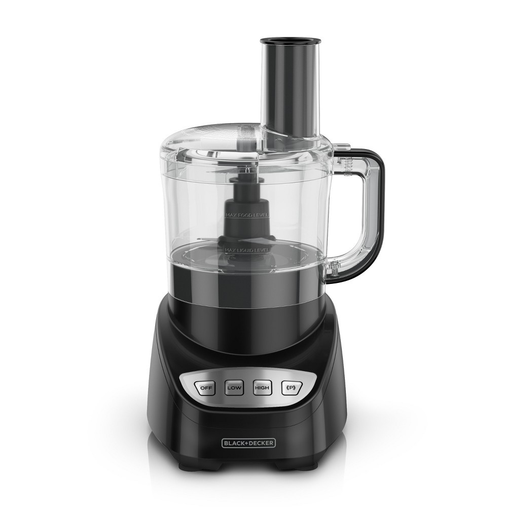 slide 7 of 12, BLACK+DECKER Black + Decker 8-Cup Food Processor - Black, 1 ct