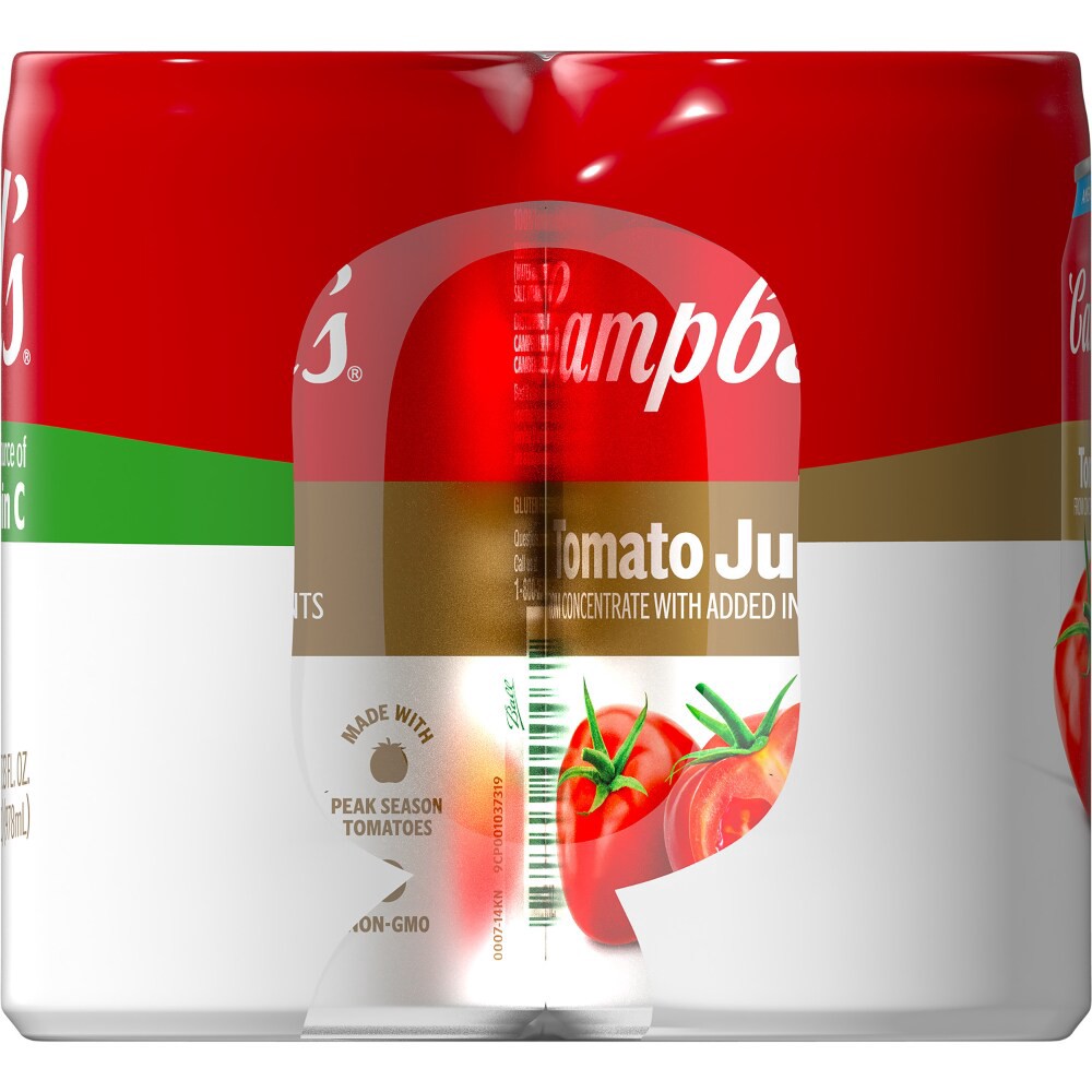 slide 3 of 6, Campbell's 100% Tomato Juice, 5.5 fl oz Can (6 Pack), 33.000 fl oz