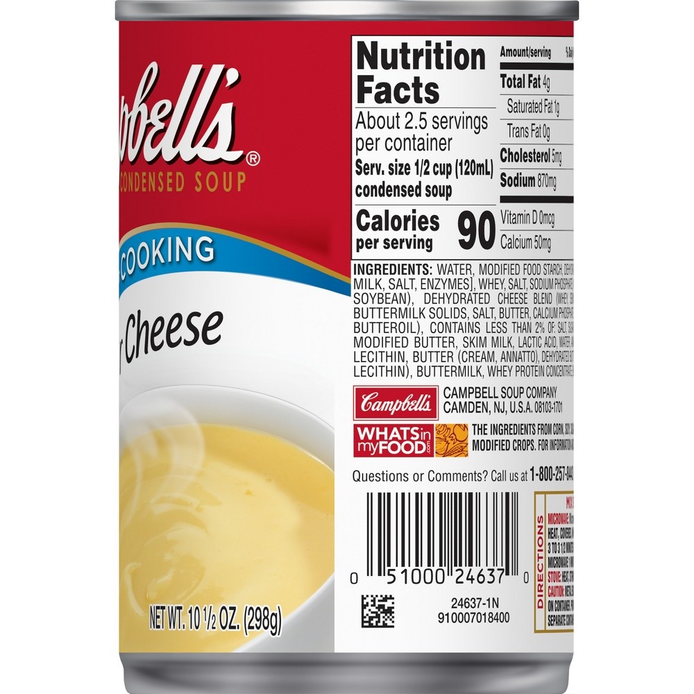 slide 5 of 6, Campbell's Condensed Cheddar Cheese Soup, 10.75 oz