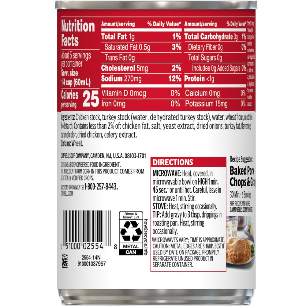 slide 4 of 5, Campbell's Turkey Gravy, 10.5 oz