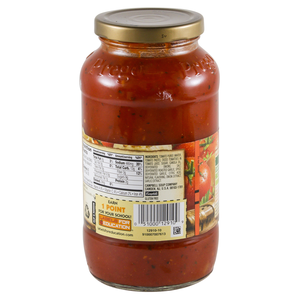 slide 26 of 90, Prego Roasted Garlic & Herb Italian Sauce, 24 oz