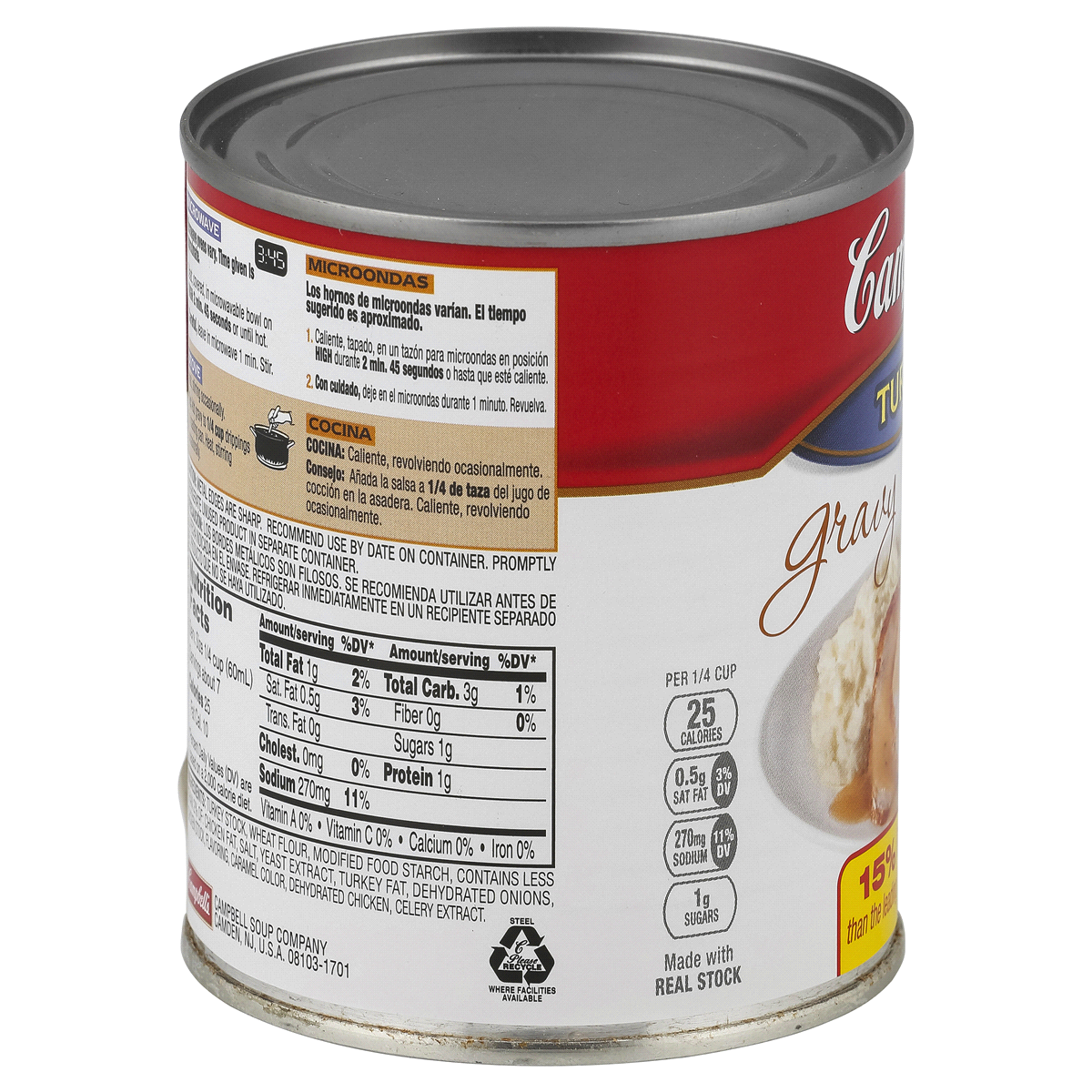 slide 2 of 4, Campbell's Turkey Gravy, 13.8 Oz Can, 13.8 oz