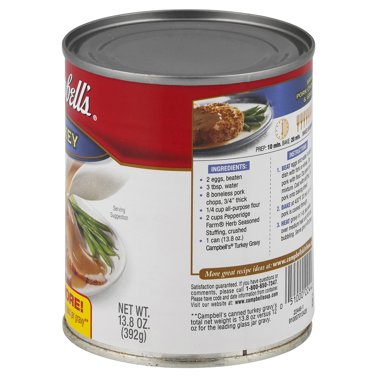 slide 3 of 4, Campbell's Turkey Gravy, 13.8 Oz Can, 13.8 oz