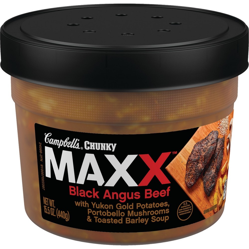 slide 3 of 6, Campbell's Chunky Soup Maxx Angus Beef, 15.5 oz