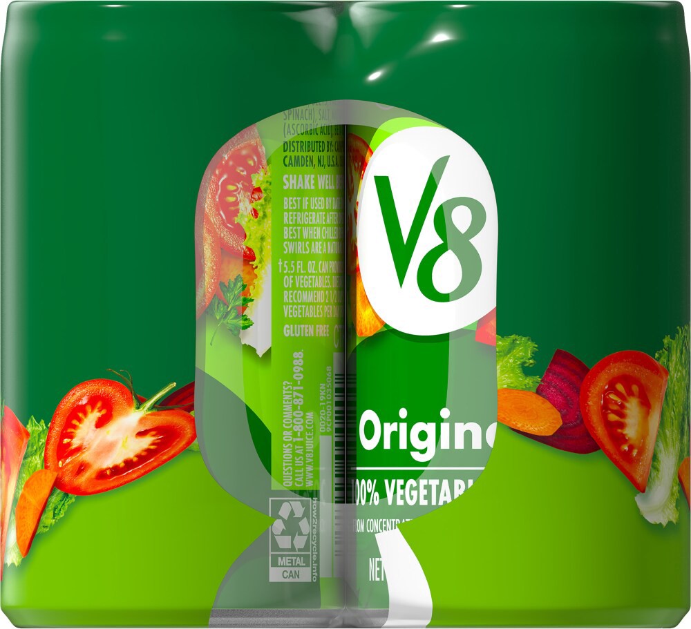 slide 2 of 6, V8 Original 100% Vegetable Juice, 44.000 fl oz