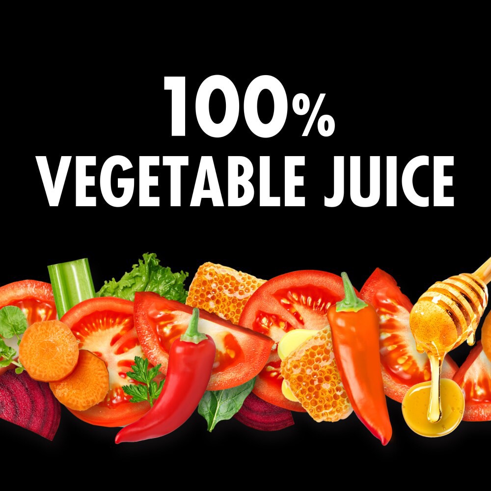 slide 4 of 6, V8, 100% Vegetable Juice, Hot Honey, Medium, 46 oz