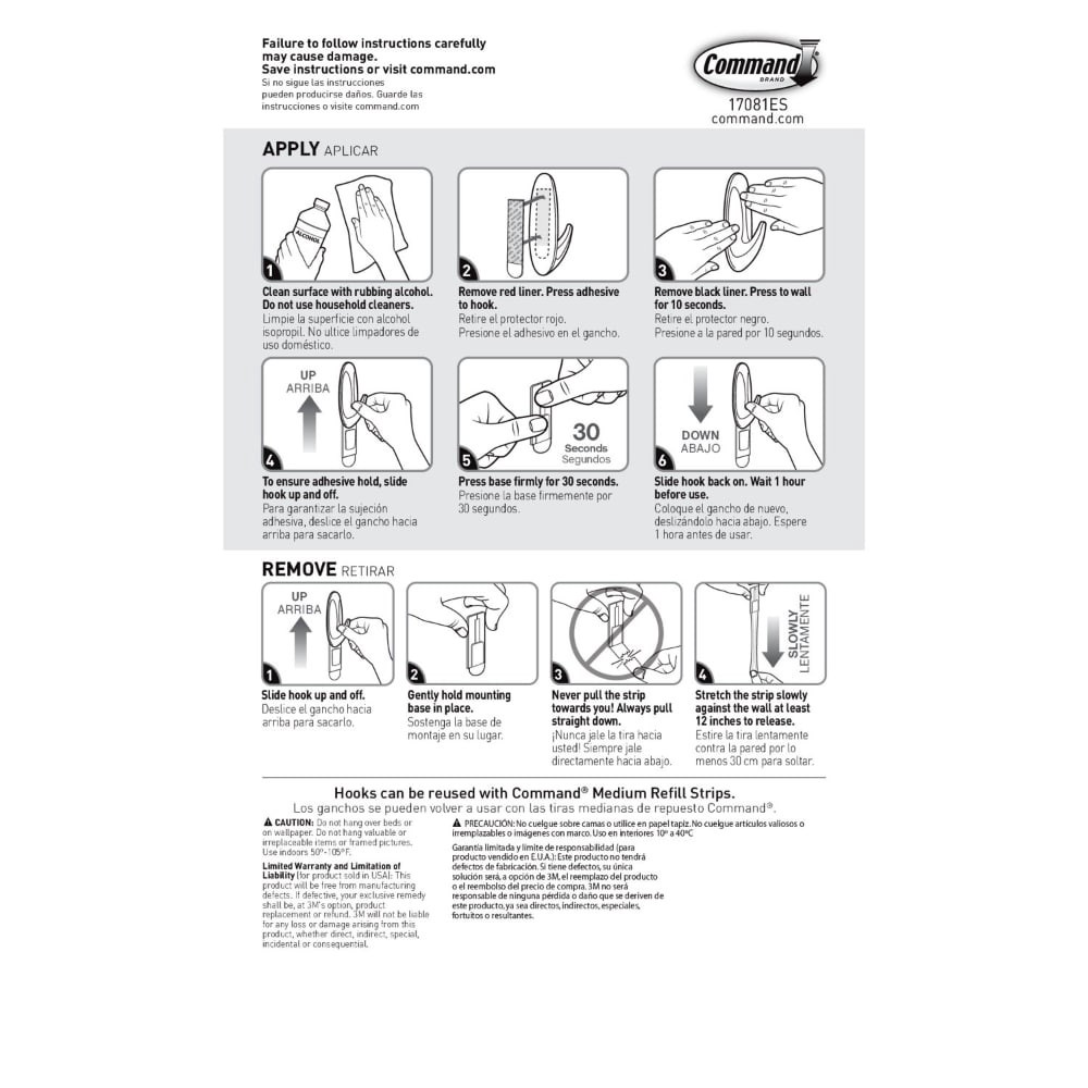 slide 3 of 5, Command General Purpose Designer Hooks Medium 1 ea, 1 ct