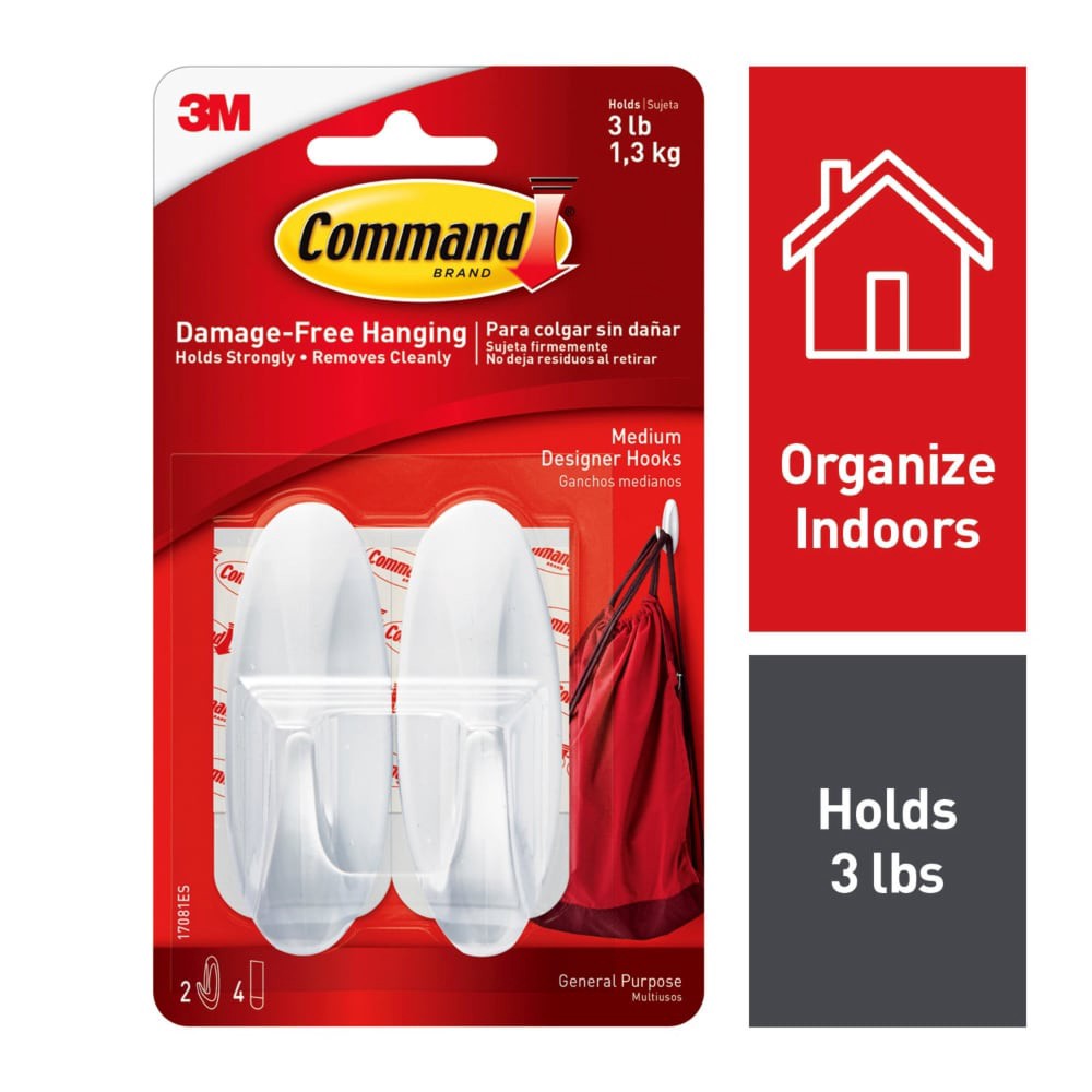 slide 4 of 5, Command General Purpose Designer Hooks Medium 1 ea, 1 ct