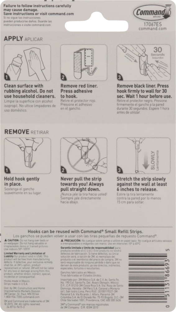slide 5 of 6, Command General Purpose Wire Hooks Small 1 ea, 1 ct