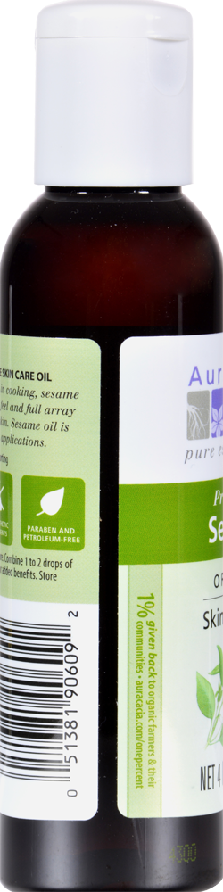 slide 2 of 2, Aura Cacia Organics Skin Care Oil Sesame, 1 ct