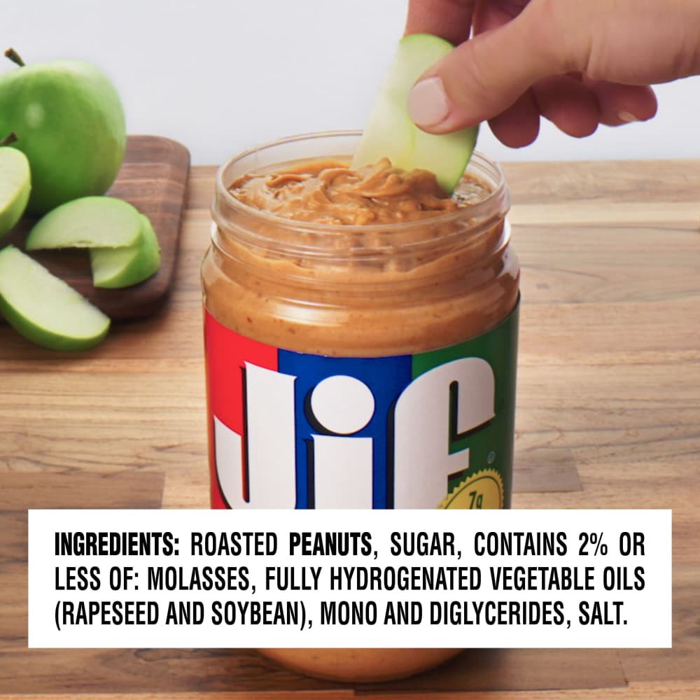 slide 3 of 5, Jif Extra Crunchy Peanut Butter, 40-Ounce Jar, 40 oz