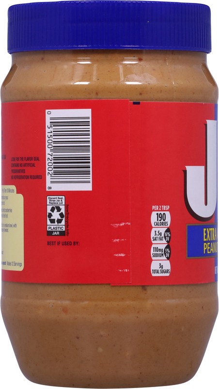 slide 4 of 5, Jif Extra Crunchy Peanut Butter, 40-Ounce Jar, 40 oz
