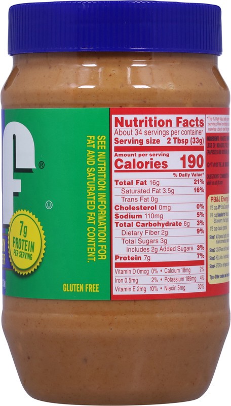 slide 2 of 5, Jif Extra Crunchy Peanut Butter, 40-Ounce Jar, 40 oz