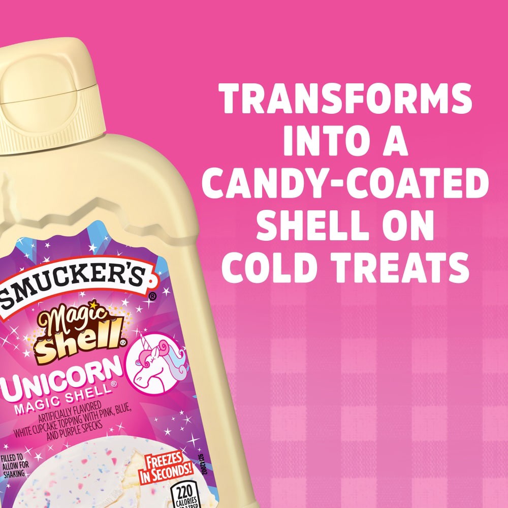 slide 3 of 4, Smucker's Magic Shell Unicorn White Cupcake Flavored Topping, 7.25 Ounces, 7.25 oz