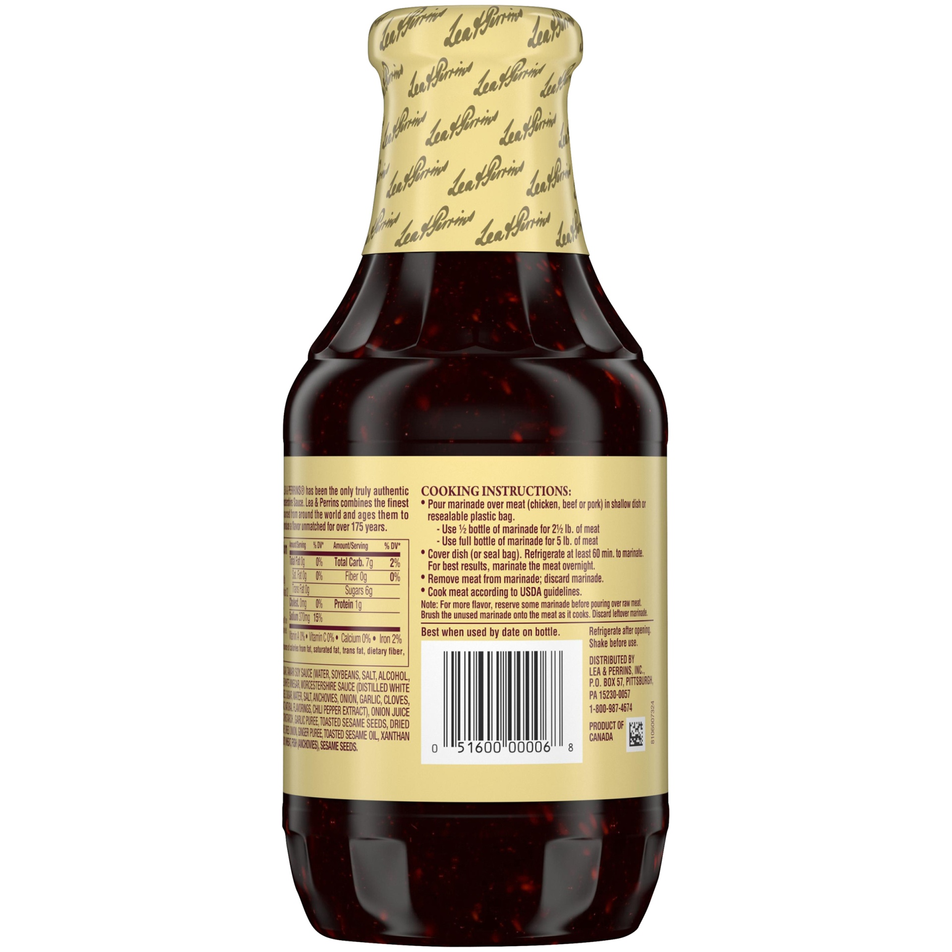 slide 5 of 10, Lea & Perrins Teriyaki Marinade Bottle, 16 oz