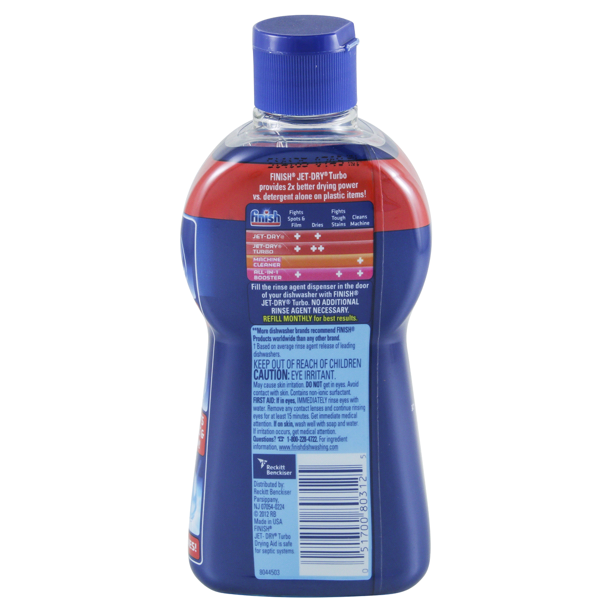 slide 3 of 4, Finish Jet Dry Turbo Dishwasher Rinse Aid, 6.76 oz