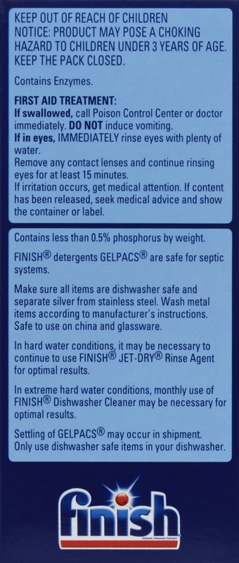 slide 2 of 2, Finish Dish Detrgent Glpacs, 22.9 oz